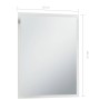 Espejo de pared de baño con LED 50x60 cm