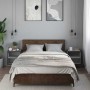 Mesitas de noche de pared 2 unidades gris sonoma 40x31x39,5 cm en Mesitas de noche | Comprar online en Foro24