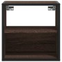 Mesitas de noche pared 2 uds color roble marrón 40x31x39,5 cm en Mesitas de noche | Comprar online en Foro24