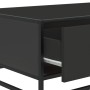 Mesa de centro de madera ingeniería y metal negro 90x57x35 cm en Mesas de centro | Comprar online en Foro24