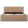 Hydraulic trundle bed synthetic leather cappuccino 120x200 cm by vidaXL, Beds and slatted bases - Ref: Foro24-285530, Price: ...