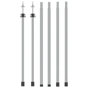 Telescopic awning poles 2 pcs galvanized steel 102-260 cm by vidaXL, Tent poles and stakes - Ref: Foro24-315219, Price: 43,54...