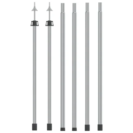 Telescopic awning poles 2 pcs galvanized steel 102-260 cm by vidaXL, Tent poles and stakes - Ref: Foro24-315219, Price: 43,54...