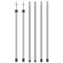 Telescopic awning poles 2 pcs galvanized steel 102-260 cm by vidaXL, Tent poles and stakes - Ref: Foro24-315219, Price: 44,42...