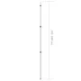 Telescopic awning poles 2 pcs galvanized steel 102-260 cm by vidaXL, Tent poles and stakes - Ref: Foro24-315219, Price: 43,54...