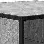 Mesa de centro madera y metal gris Sonoma 60,5x60,5x30 cm