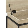 Caja de almacenaje madera ingeniería roble sonoma 60x40x51,5 cm