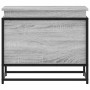Caja de almacenaje con tapa madera gris Sonoma 60x40x51,5 cm