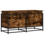 Caja de almacenaje con tapa madera roble ahumado 100x40x51,5 cm en Cestas para almacenaje | Comprar online en Foro24
