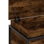 Caja de almacenaje con tapa madera roble ahumado 100x40x51,5 cm en Cestas para almacenaje | Comprar online en Foro24
