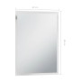 Espejo de pared de baño con LED 60x80 cm