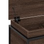 Caja de almacenaje con tapa madera marrón roble 100x40x51,5 cm en Cestas para almacenaje | Comprar online en Foro24