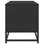Mueble de TV madera de ingeniería y metal negro 80x34,5x40 cm en Muebles TV | Comprar online en Foro24