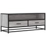 Mueble TV metal y madera ingeniería gris Sonoma 100x34,5x40 cm en Muebles TV | Comprar online en Foro24
