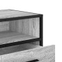 Mueble TV metal y madera ingeniería gris Sonoma 100x34,5x40 cm en Muebles TV | Comprar online en Foro24