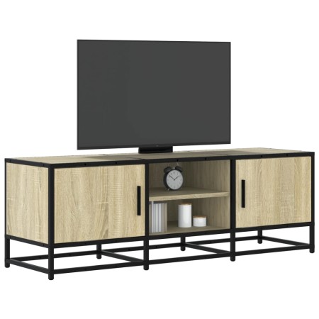 Mueble TV metal y madera ingeniería roble Sonoma 120x35x41 cm en Muebles TV | Comprar online en Foro24