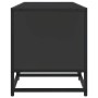 Mueble de TV madera de ingeniería y metal negro 160x35x41 cm en Muebles TV | Comprar online en Foro24