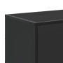 Mueble de TV madera de ingeniería y metal negro 160x35x41 cm en Muebles TV | Comprar online en Foro24