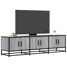 Mueble TV madera ingeniería y metal gris Sonoma 150x35x41 cm Mueble TV madera ingeniería y metal gris Sonoma 150x35x41 cm