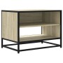 Mueble TV metal y madera ingeniería roble Sonoma 61x40x46 cm