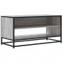 Mueble TV madera ingeniería y metal roble ahumado 91x40x46 cm en Muebles TV | Comprar online en Foro24