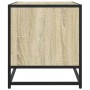 Mueble TV metal y madera ingeniería roble Sonoma 120,5x40x46 cm en Muebles TV | Comprar online en Foro24