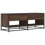 Mueble TV metal y madera ingeniería marrón roble 120,5x40x46 cm en Muebles TV | Comprar online en Foro24