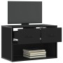 Mueble de TV metal y madera de ingeniería negro 60x31x39,5 cm en Muebles TV | Comprar online en Foro24