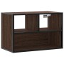 Mueble TV madera ingeniería y metal marrón roble 60x31x39,5 cm en Muebles TV | Comprar online en Foro24