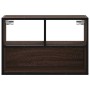 Mueble TV madera ingeniería y metal marrón roble 60x31x39,5 cm en Muebles TV | Comprar online en Foro24