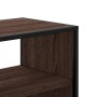Mueble TV madera ingeniería y metal marrón roble 60x31x39,5 cm en Muebles TV | Comprar online en Foro24