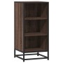 Aparador madera ingeniería y metal marrón roble 35,5x35x76 cm en Aparadores | Comprar online en Foro24