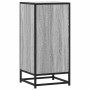 Aparador madera ingeniería y metal gris Sonoma 35,5x35x76 cm