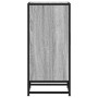 Aparador madera ingeniería y metal gris Sonoma 35,5x35x76 cm en Aparadores | Comprar online en Foro24