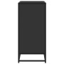 Aparador de madera de ingeniería negro 68x35x76 cm