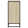 Aparador de madera contrachapada roble sonoma 62x35x76 cm