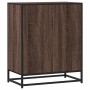 Aparador de madera de ingeniería roble marrón 62x35x76 cm