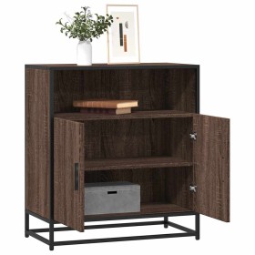 Aparador madera ingeniería roble marrón 68x35x76 cm Aparador madera ingeniería roble marrón 68x35x76 cm