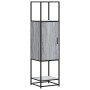 Aparador alto madera ingeniería metal gris sonoma 35,5x35x13 cm en Aparadores | Comprar online en Foro24