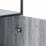 Aparador alto madera de ingeniería y metal gris Sonoma en Aparadores | Comprar online en Foro24