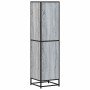 Aparador alto madera ingeniería metal gris sonoma 35,5x35x13 cm en Aparadores | Comprar online en Foro24