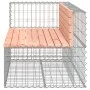 Gabion design garden bench Douglas fir wood 122x71x65.5cm by vidaXL, garden benches - Ref: Foro24-834384, Price: 147,03 €, Di...