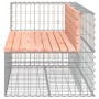 Gabionen-Design-Gartenbank aus Douglasie, 122 x 71 x 65,5 cm von vidaXL, Gartenbänke - Ref: Foro24-834384, Preis: 137,55 €, R...