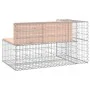 Gabionen-Design-Gartenbank aus Douglasie, 122 x 71 x 65,5 cm von vidaXL, Gartenbänke - Ref: Foro24-834384, Preis: 147,03 €, R...