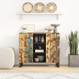 Sideboard with 2 doors made of recycled solid wood 90x33x75 cm by vidaXL, Sideboards - Ref: Foro24-352927, Price: 194,91 €, D...