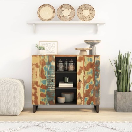 Sideboard mit 2 Türen aus recyceltem Massivholz 90x33x75 cm von vidaXL, Sideboards - Ref: Foro24-352927, Preis: 194,91 €, Rab...
