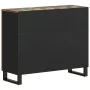Sideboard with 2 doors made of recycled solid wood 90x33x75 cm by vidaXL, Sideboards - Ref: Foro24-352927, Price: 191,22 €, D...