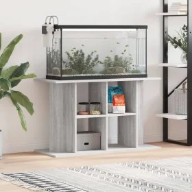 Soporte para acuario madera ingeniería gris Sonoma 100x40x60 cm de vidaXL, Soportes para acuarios - Ref: Foro24-833589, Preci...