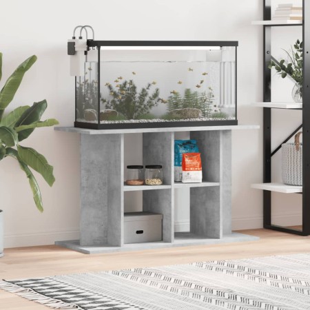 Aquarienhalter aus grauem Beton 100x40x60 cm von vidaXL, Aquarium unterstützt - Ref: Foro24-833587, Preis: 70,97 €, Rabatt: %