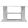 Aquarienhalter aus grauem Beton 100x40x60 cm von vidaXL, Aquarium unterstützt - Ref: Foro24-833587, Preis: 70,97 €, Rabatt: %